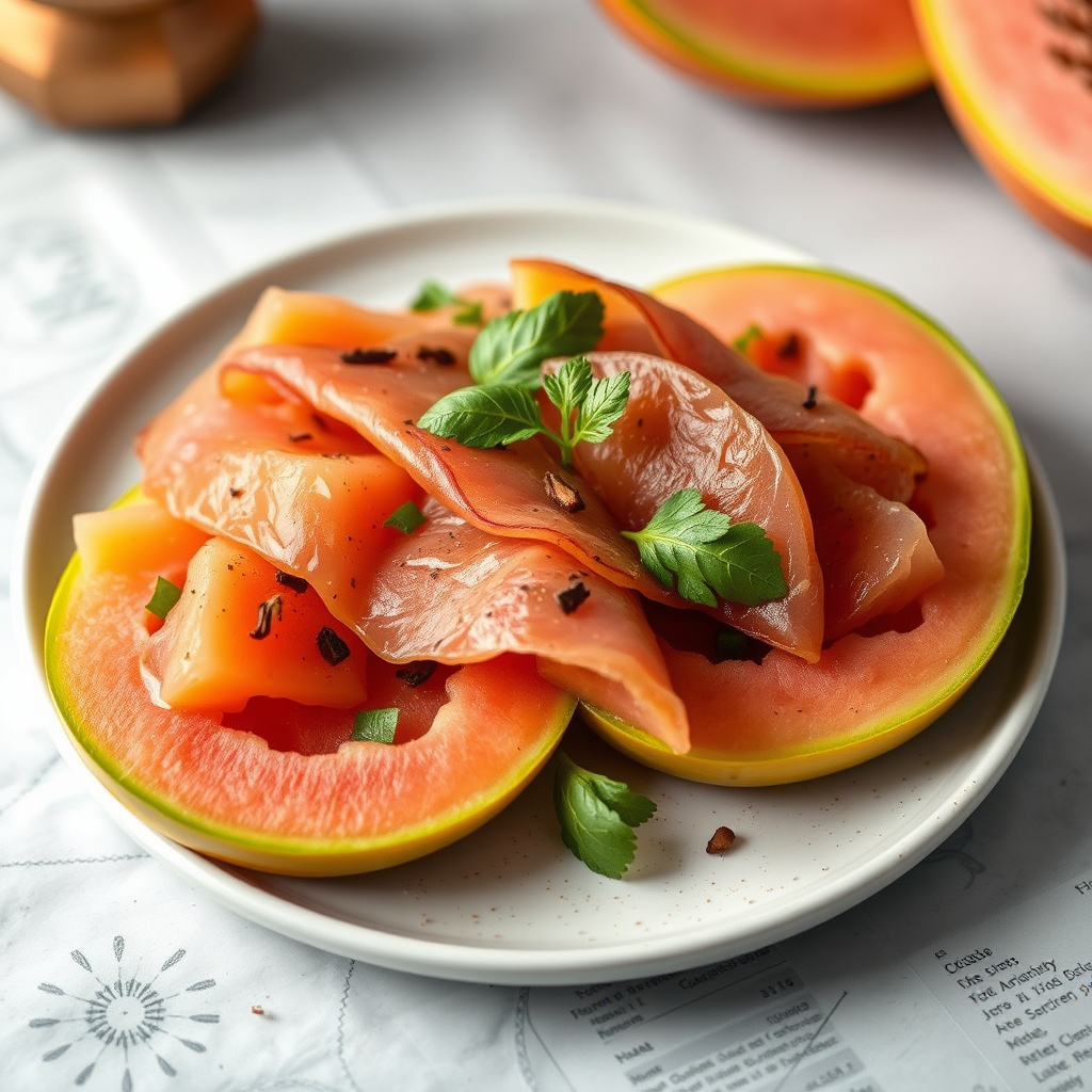 Serranoskinke og melon