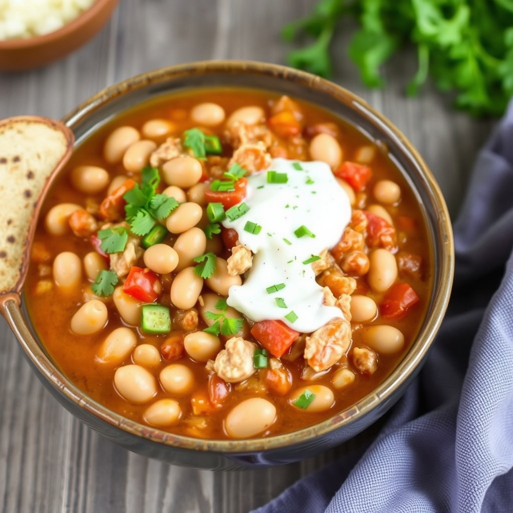 Sharshs hvite bønne- og kyllingchili