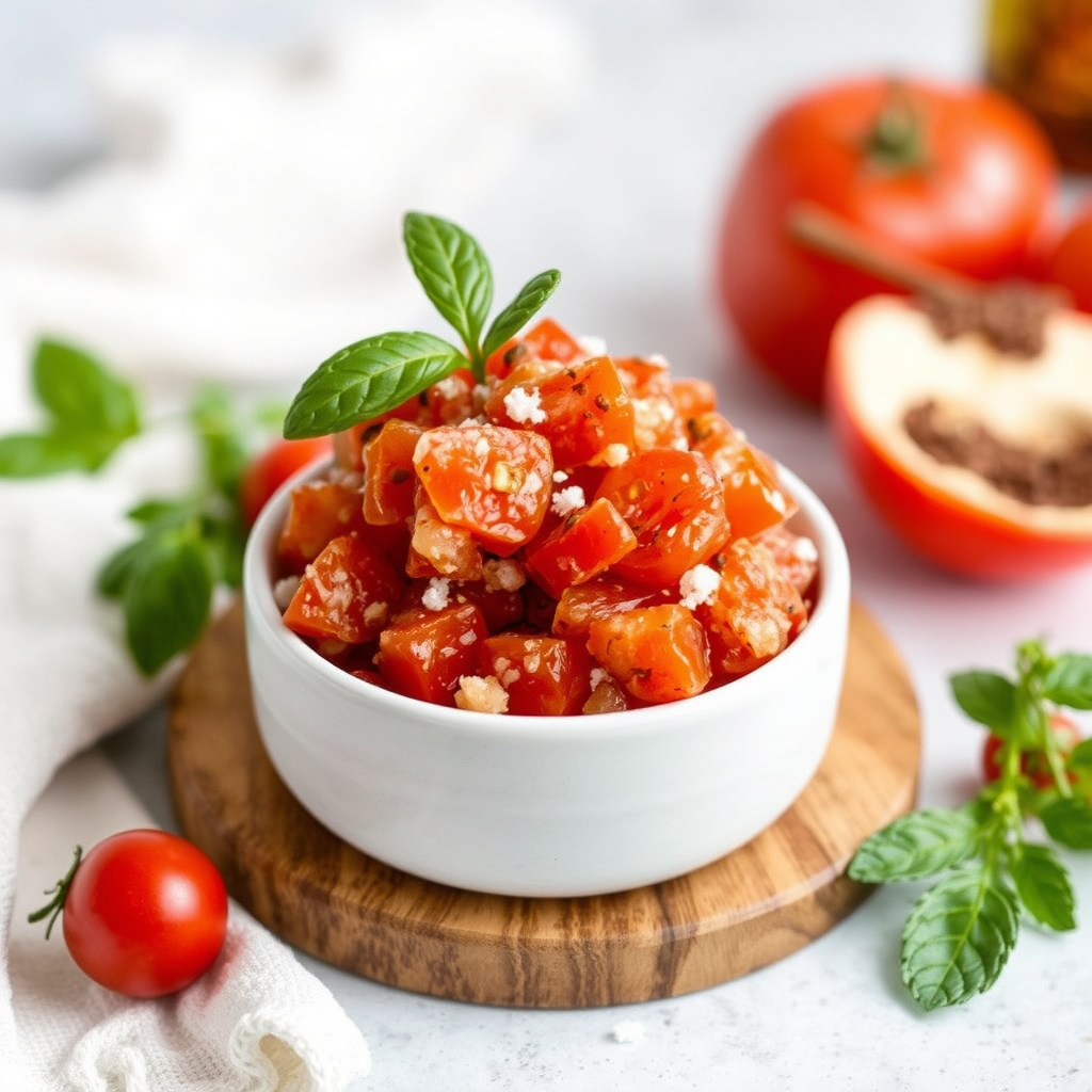 Forfriskende tomatgranita med sherry