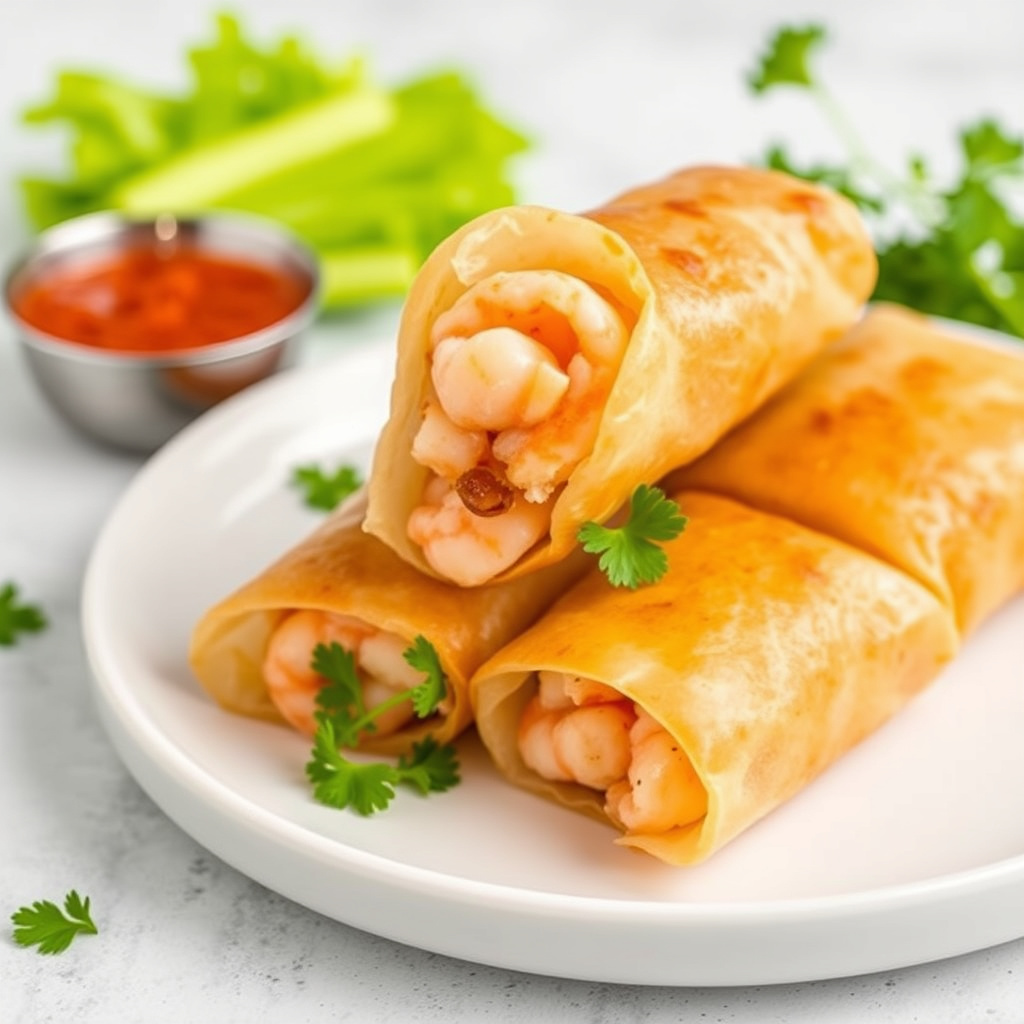 Shrimpylicious egg rolls