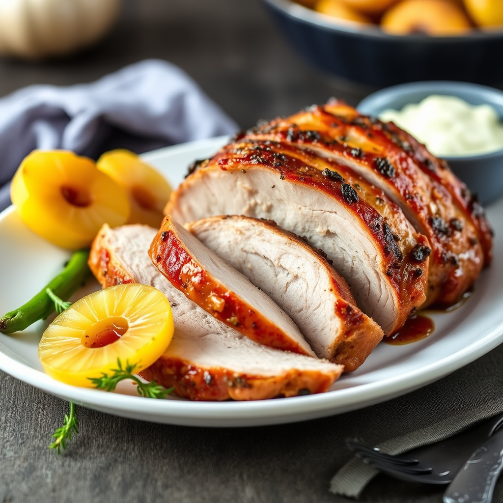 Siciliansk ananas- og svinerullade