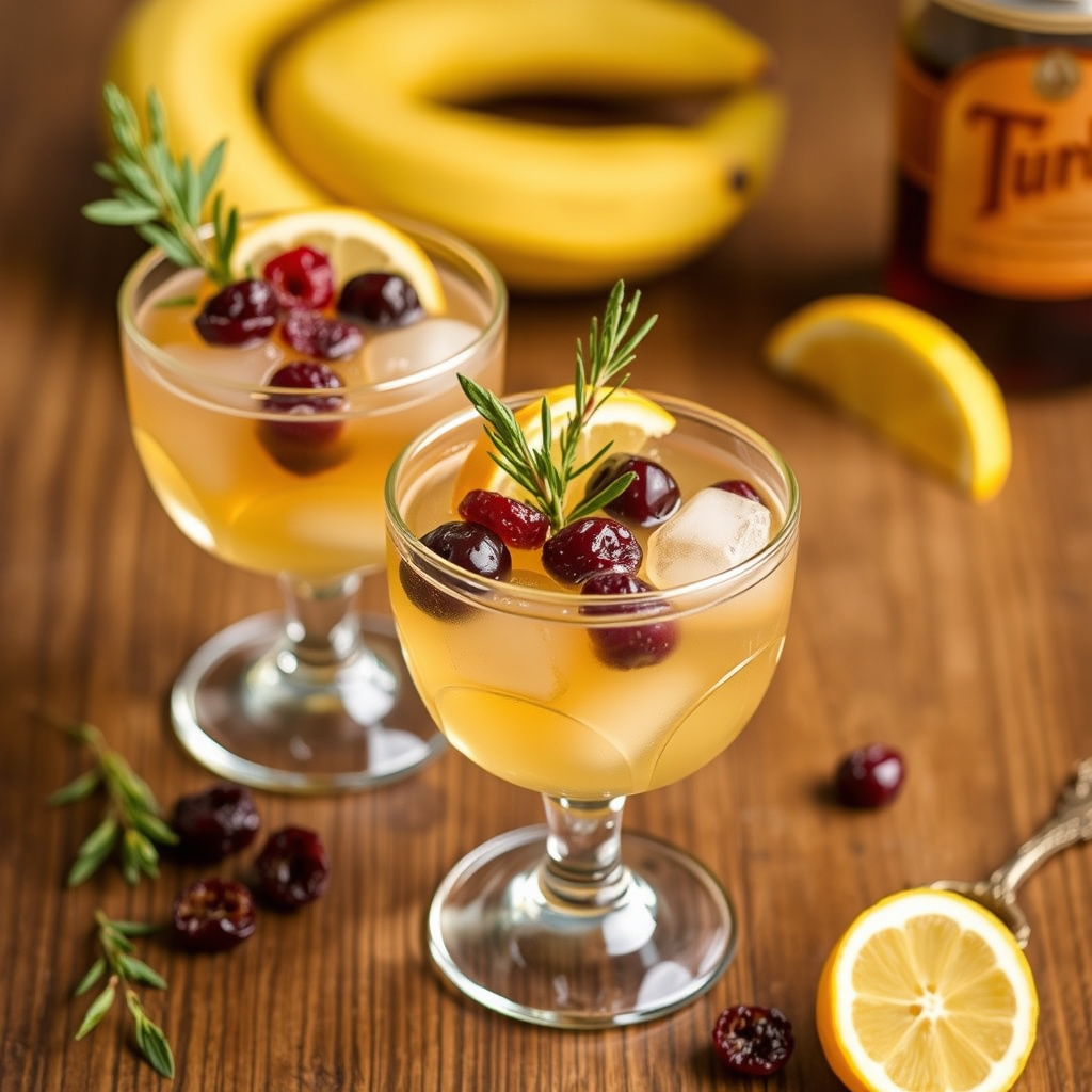 Sidecars med tørkede kirsebær