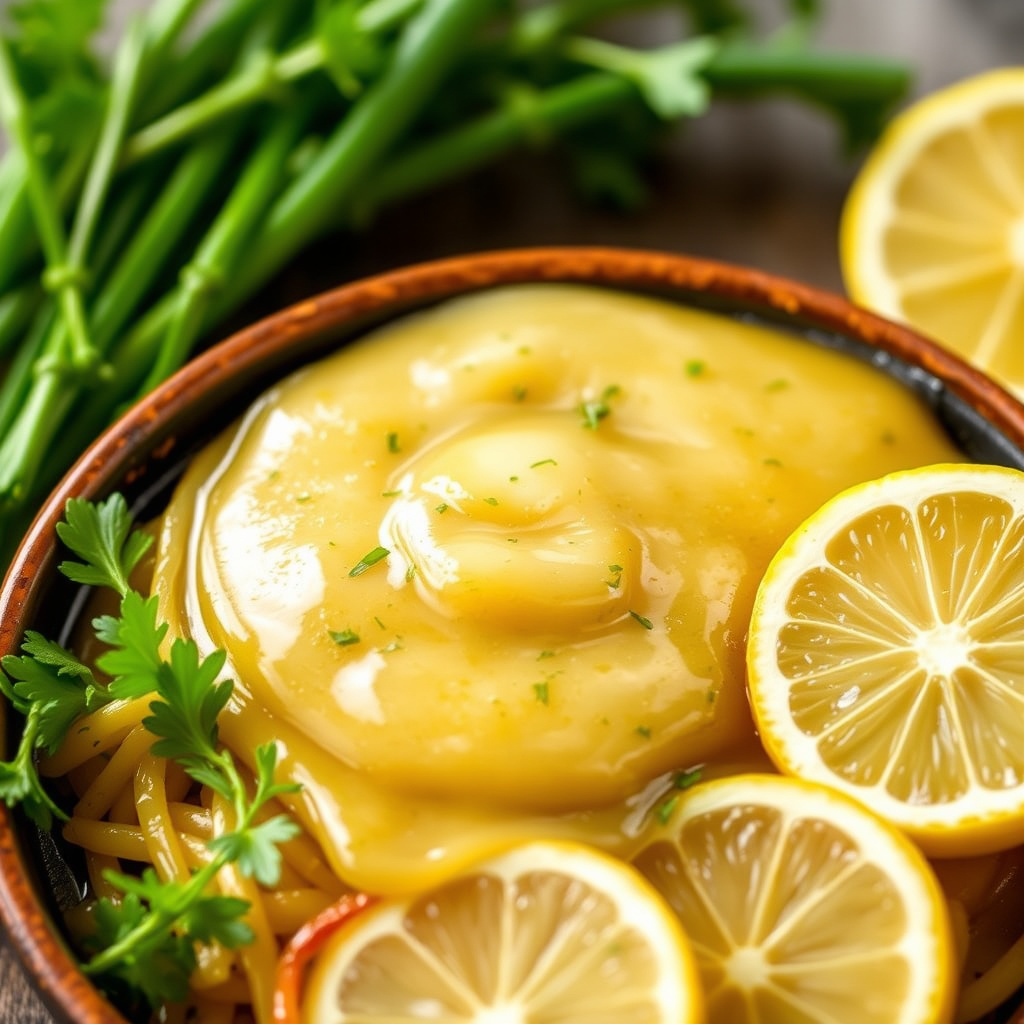 Frisk sitron- og løksaus