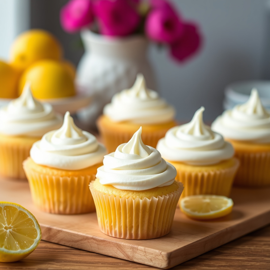 Sitronmarengcupcakes