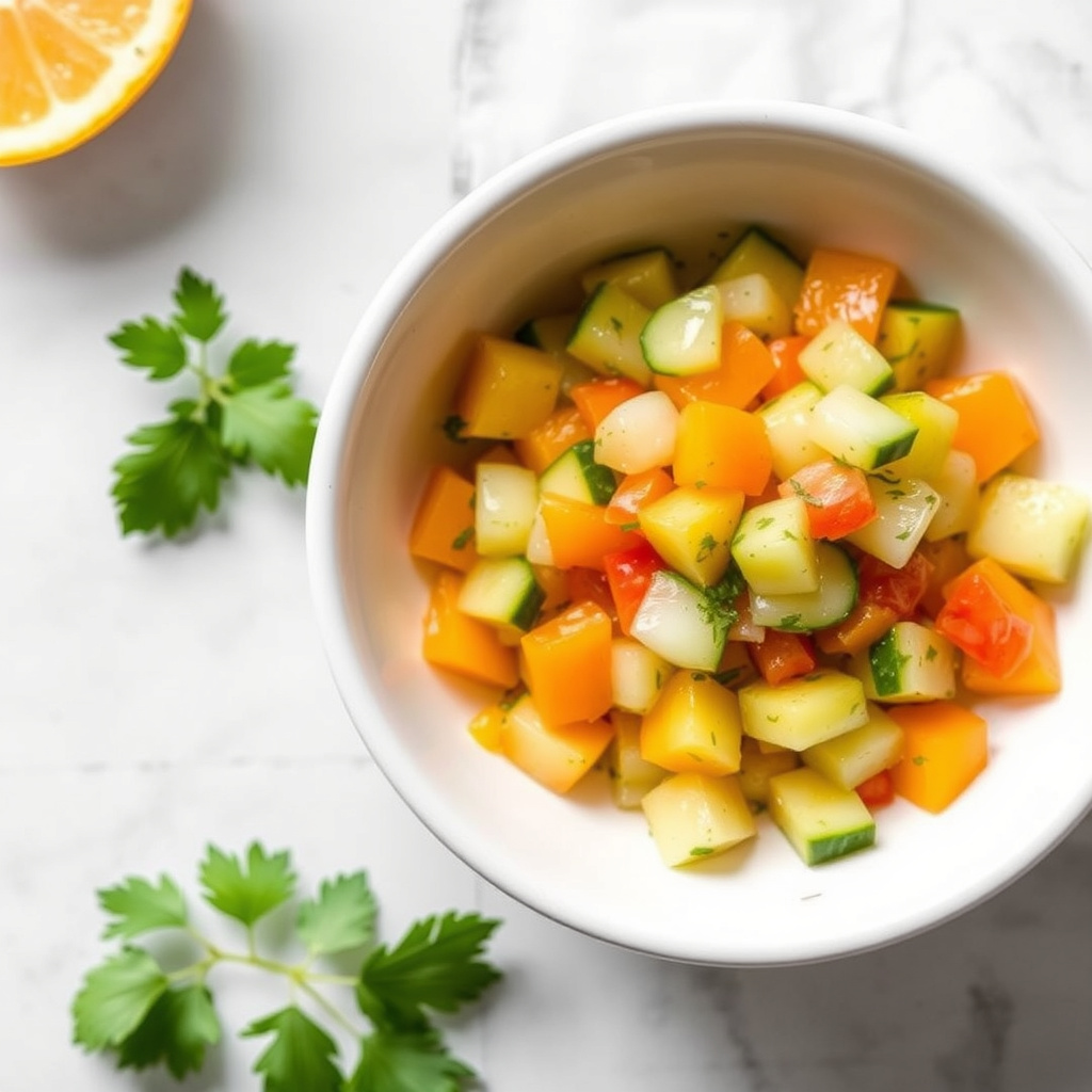 Sitrus- og agurkrelish