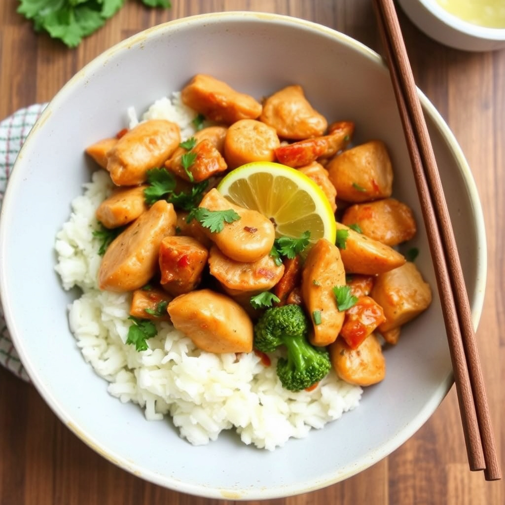 Sitruskylling med wokgrønnsaker