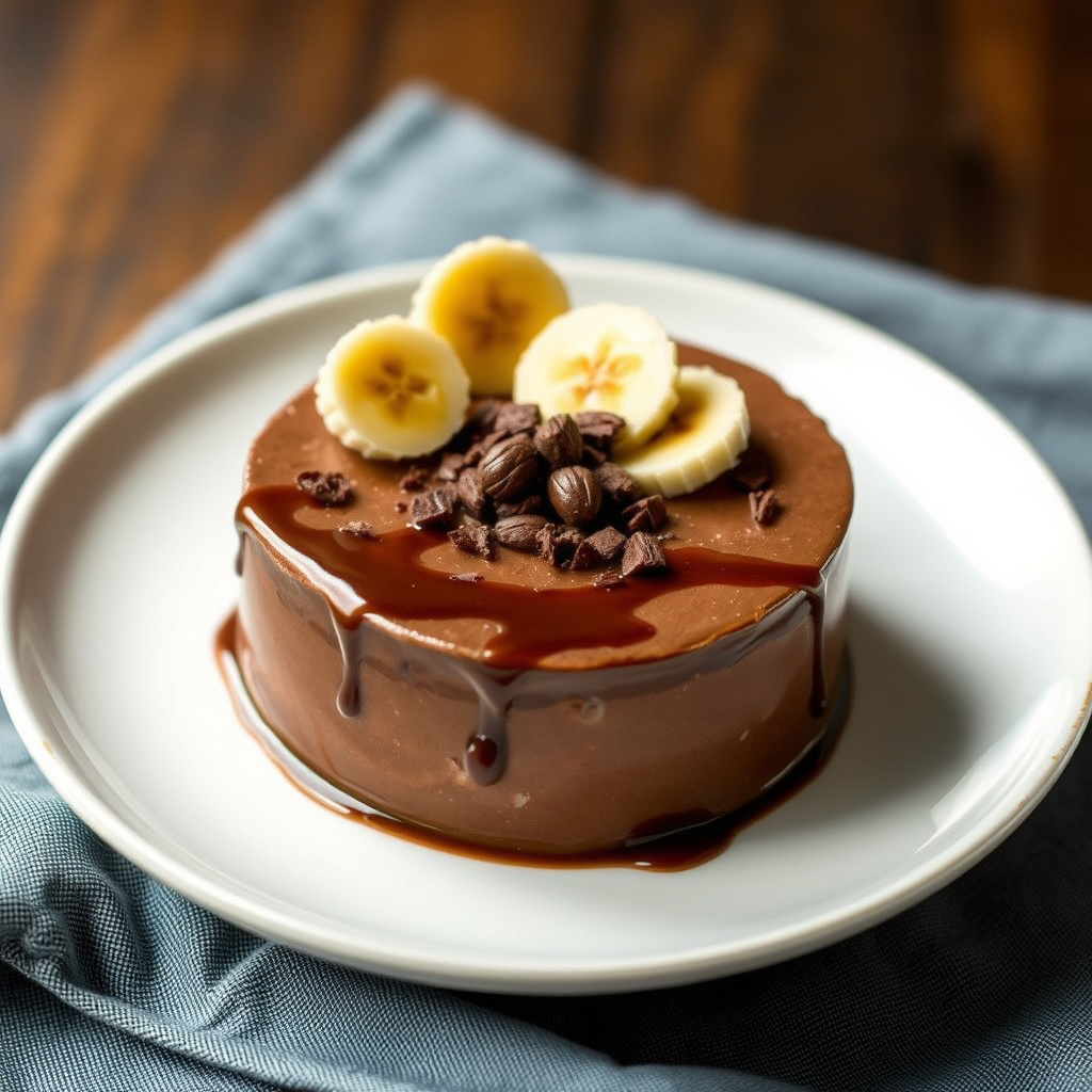 Sjokolade-banan tofu-pudding
