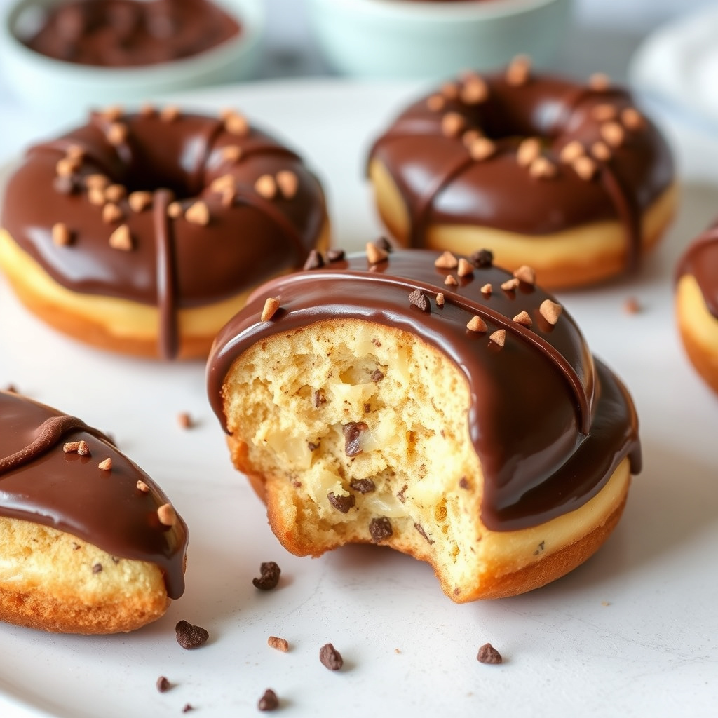 Sjokolade Dippity Donuts