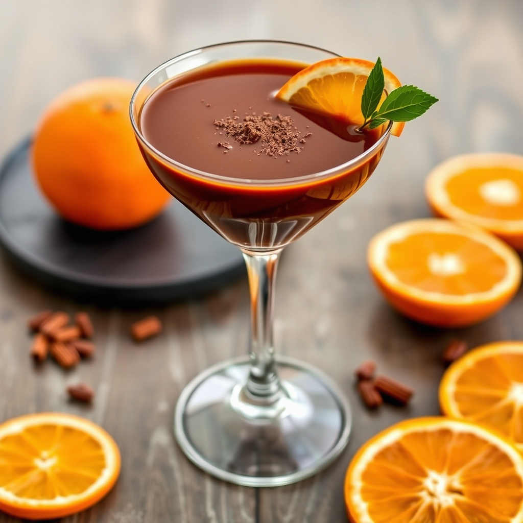 Sjokolade- og appelsinmartini