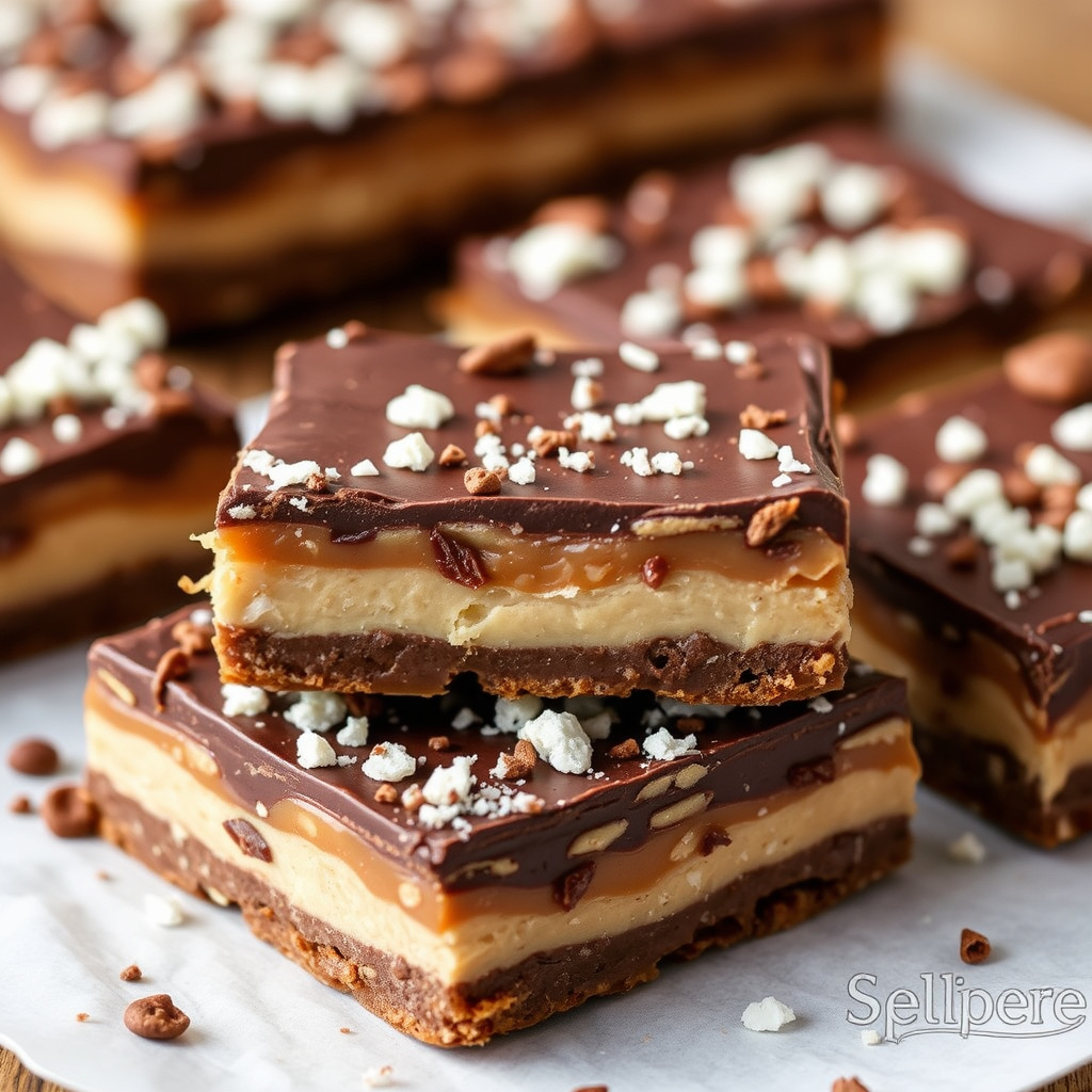 Sjokolade- og karamellnøttbar