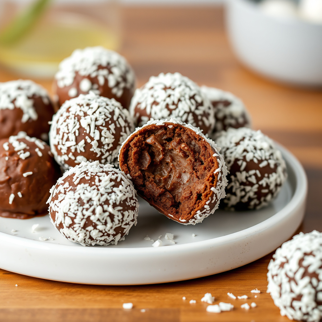 Sjokolade- og kokosboller