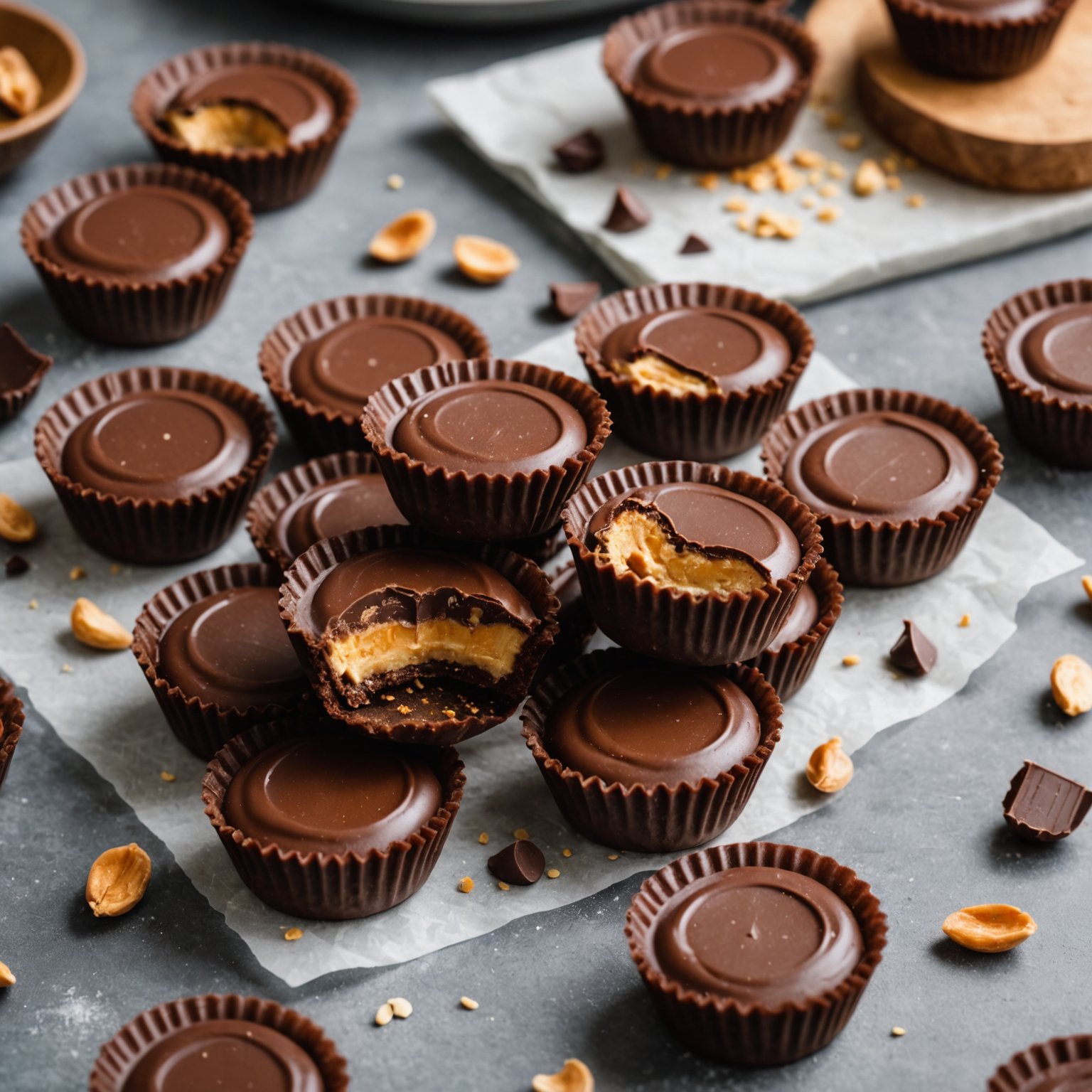 Sjokolade- og peanøttsmørkuler