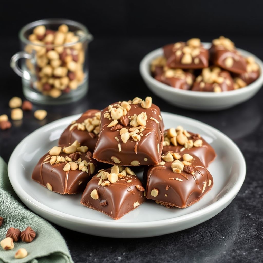 Sjokolade- og toffee-diamanter