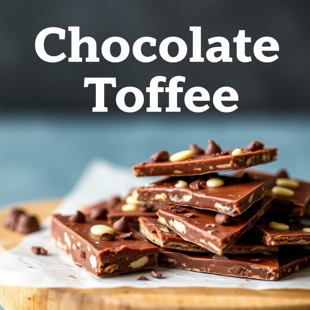 Hjemmelaget sjokolade- og toffeekaramell
