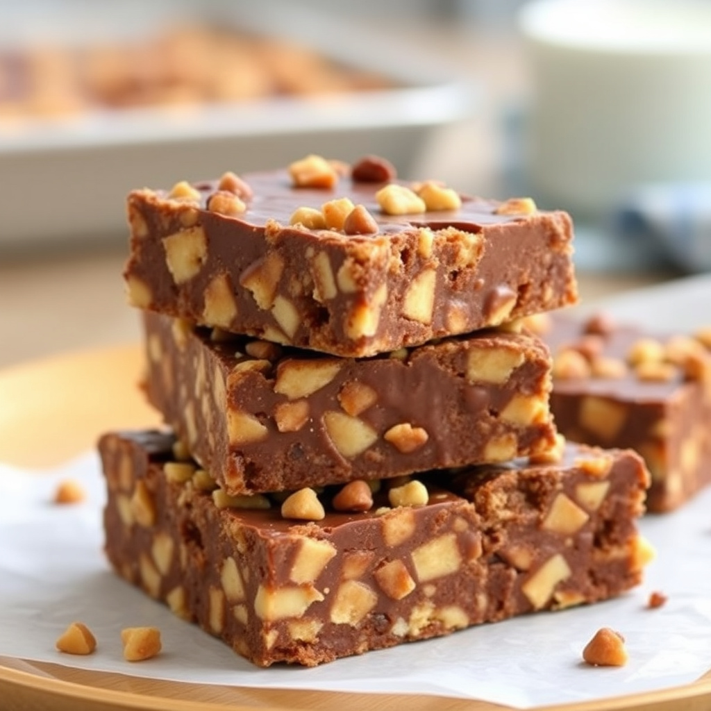 Sjokolade- og toffee-knekkbarer