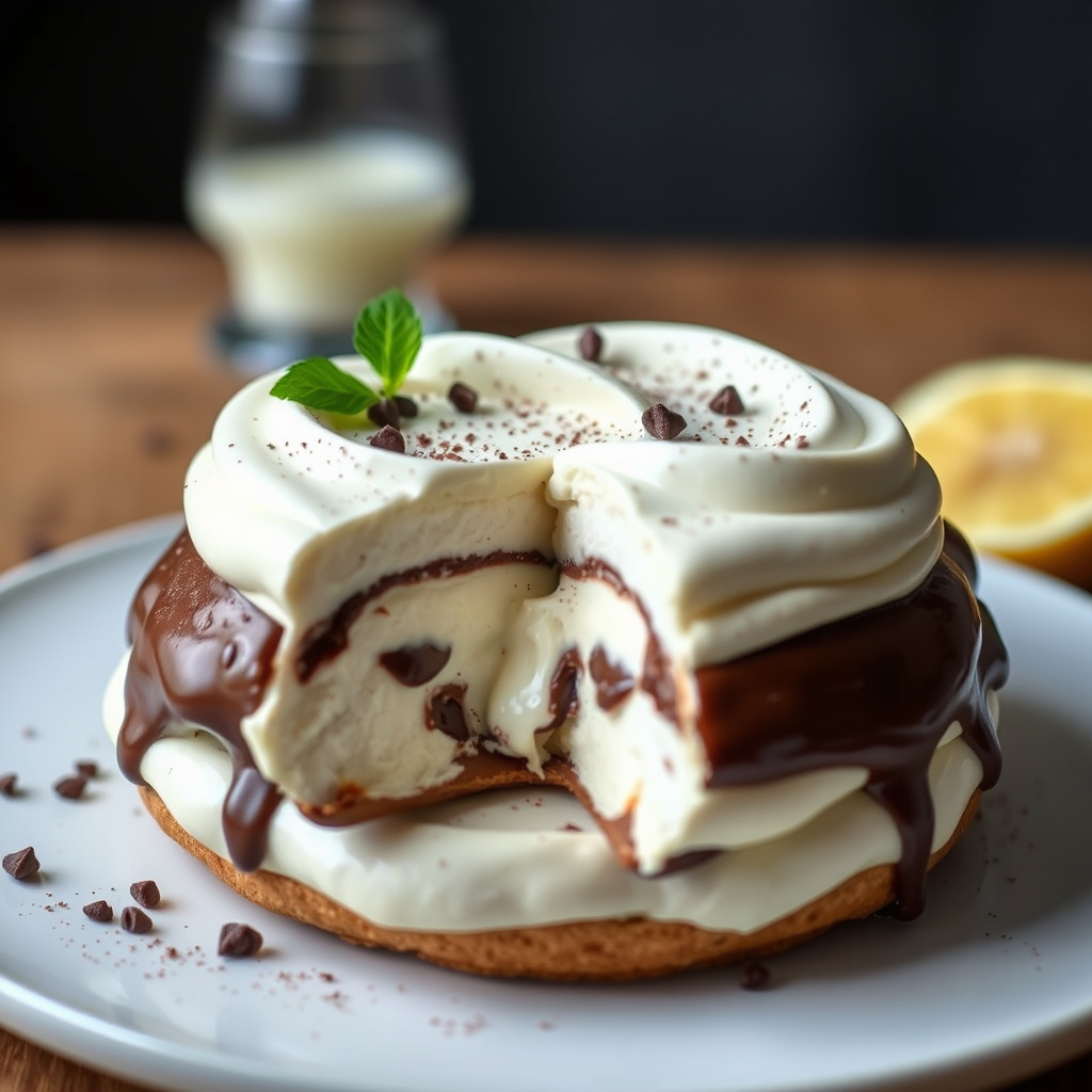 Sjokolade og vanilje Vacherin