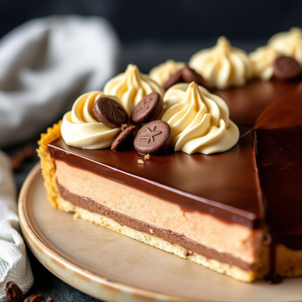 Sjokoladeelskernes butterscotch-sjokoladekremtart