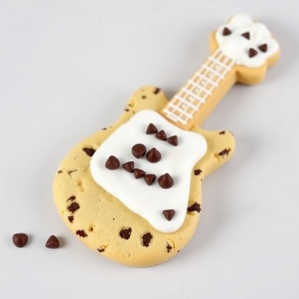 Gitarformet sjokoladekake med marshmallowfluff