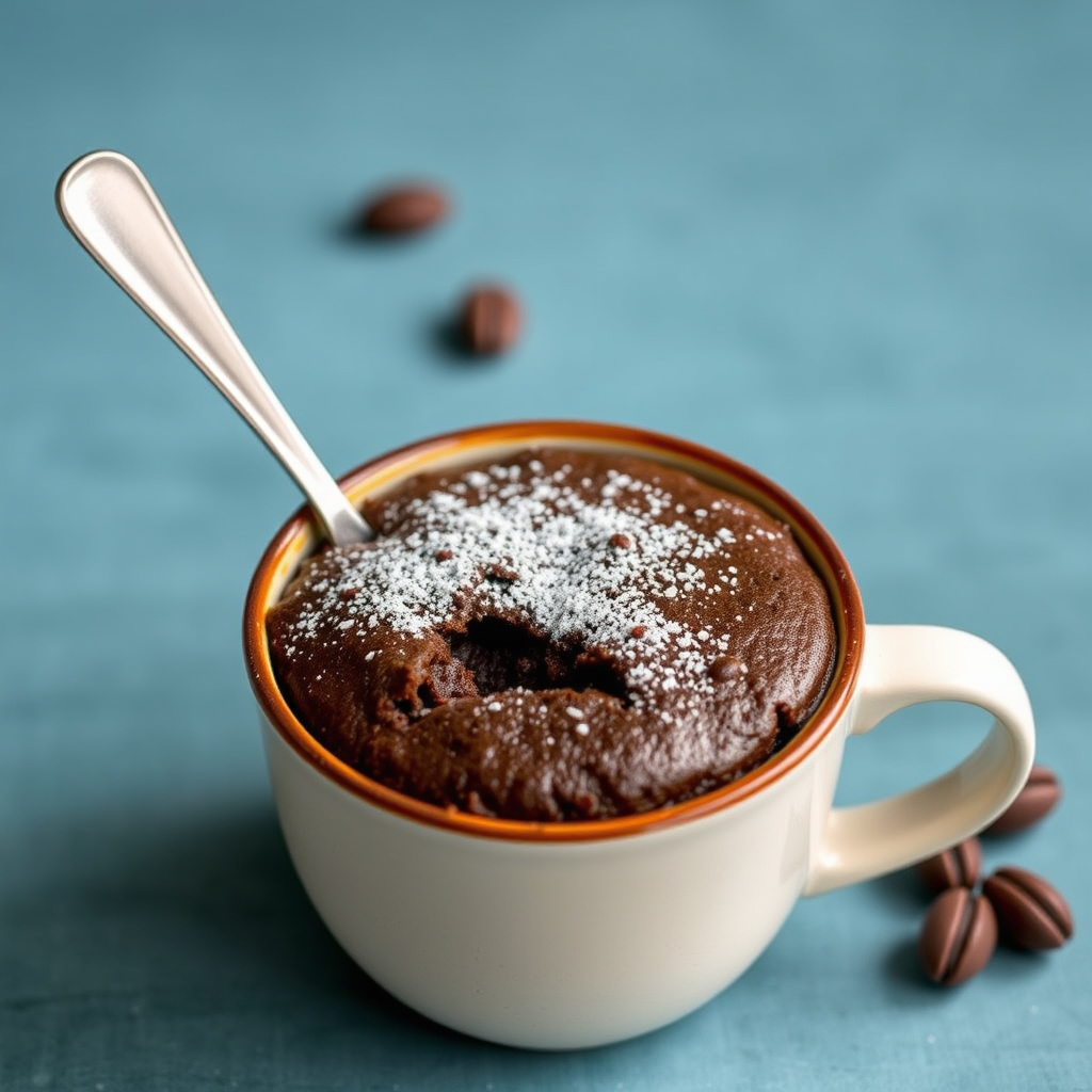 Rask sjokoladekake i kopp (mikrobølgeovn)