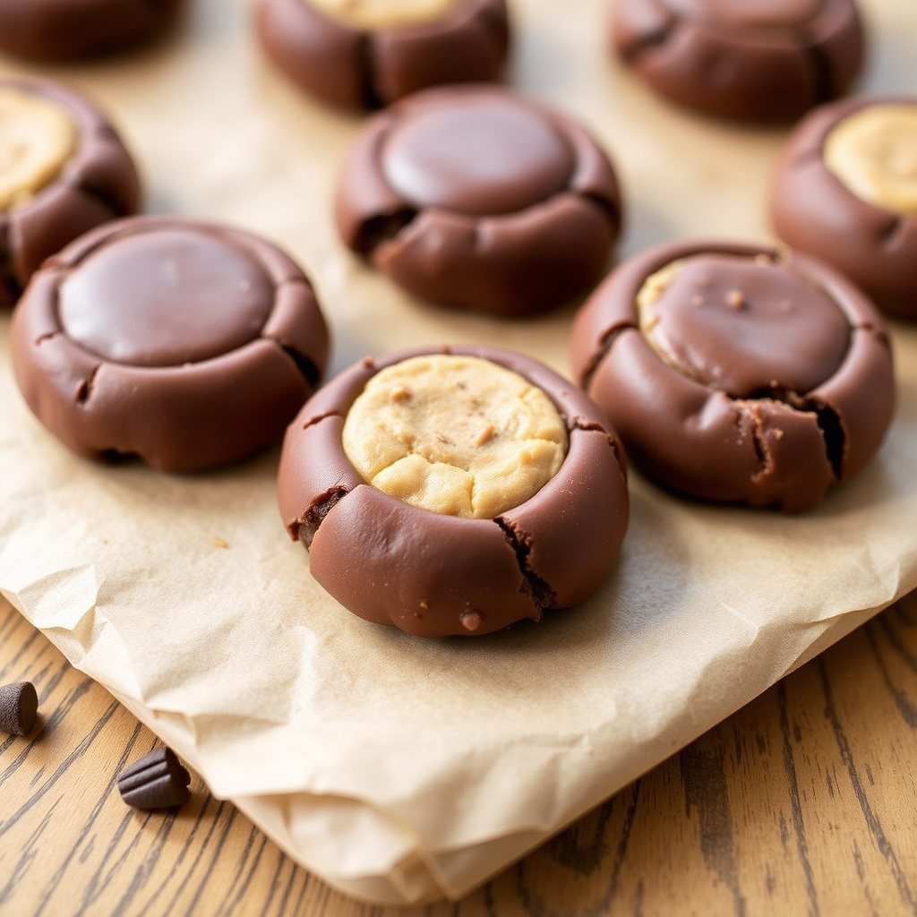 Sjokoladekjeks med peanøttsmør