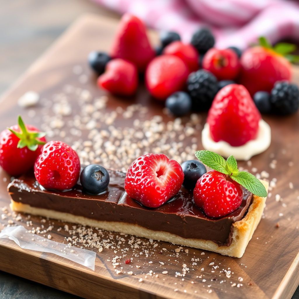 Sjokoladekrem og bærterte