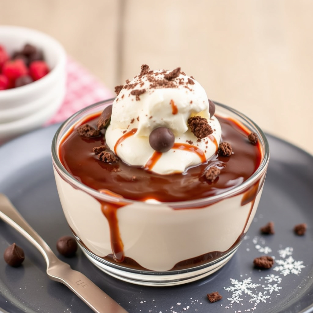 Sjokolademåne-dessert