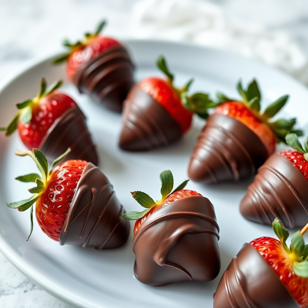 Sjokoladetrukne jordbær