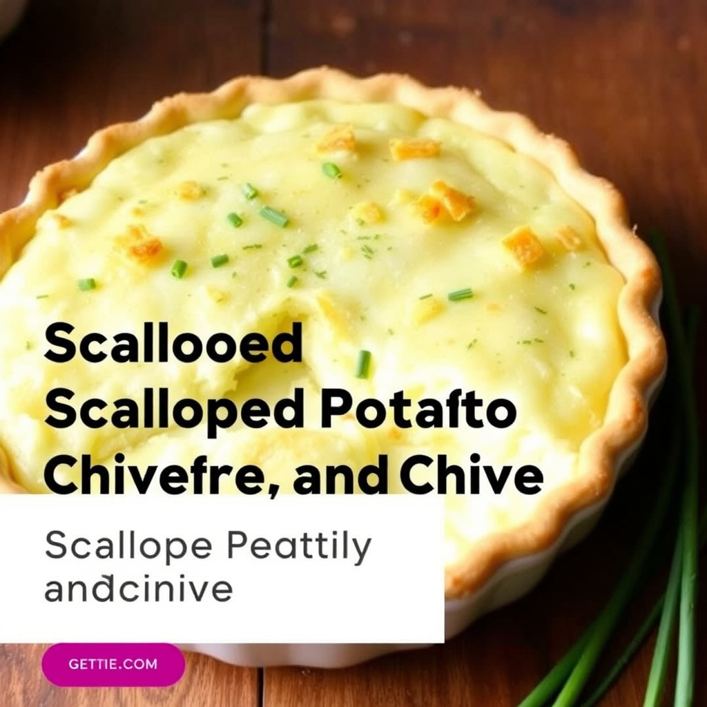 Skalldelt potet-, cheddar- og gressløkpai