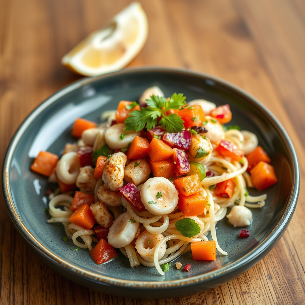 Hawaiiansk blekksprut og luau-gryte