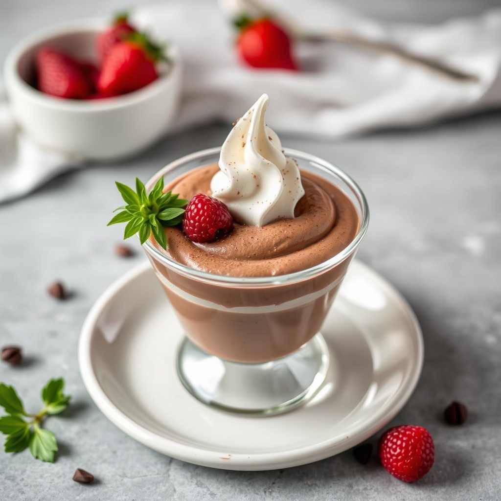 Skumkrem med sjokolademousse