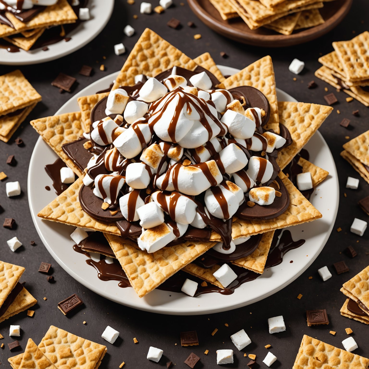 S'mores Nachos med kanel og sjokolade