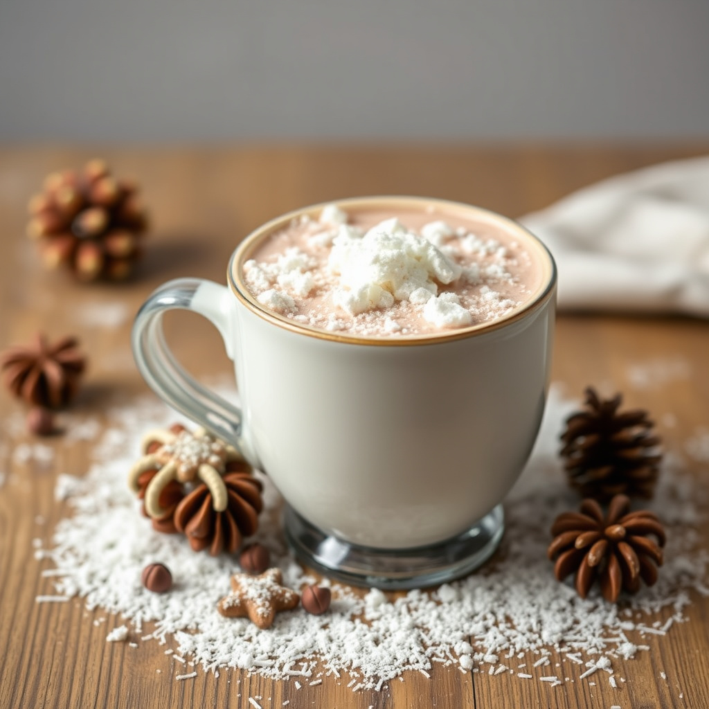 Snøfnugg med kakao