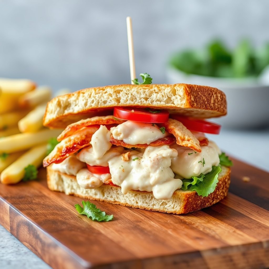 Soft-shell krabbe club sandwich