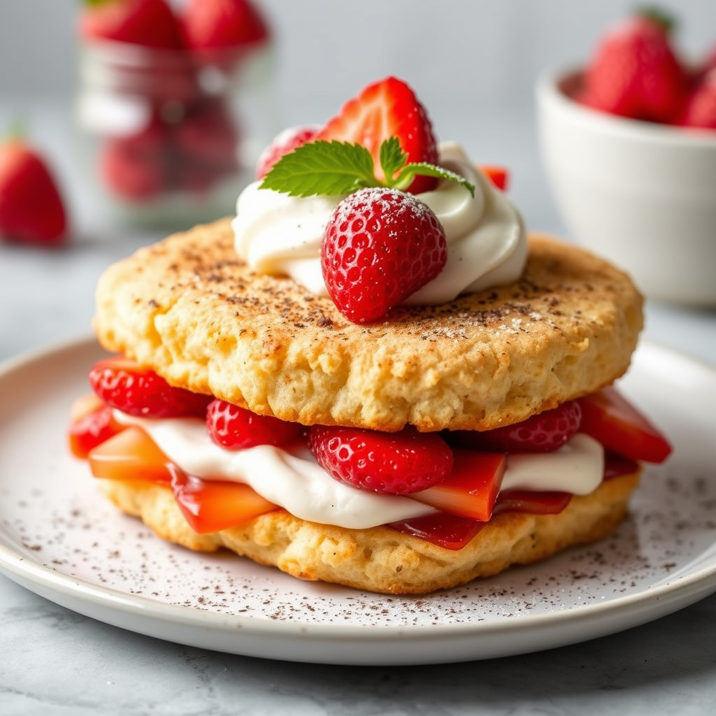 Solnedgangs-shortcake