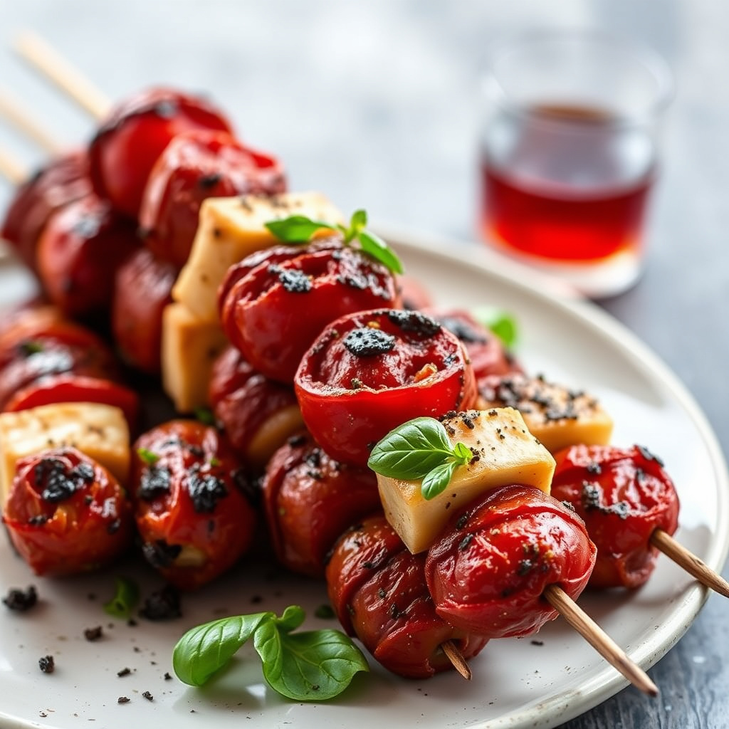 Soltørkede tomatkebab