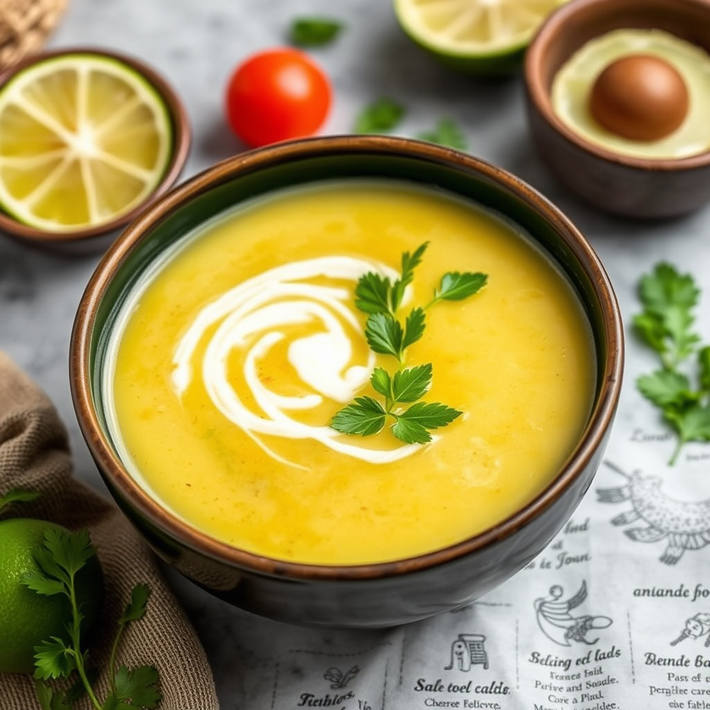 Sopa de lima (mexicansk limesuppe)