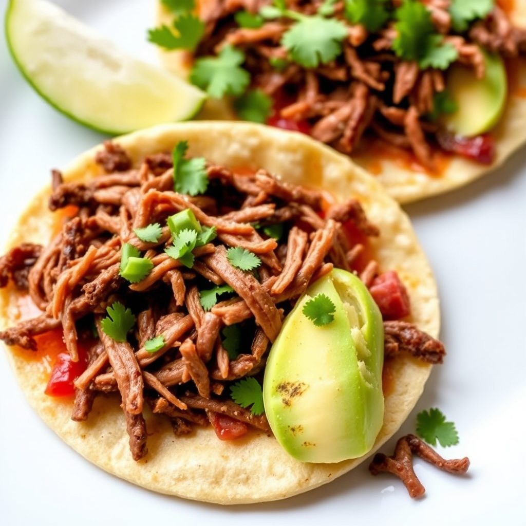 Sopes med strimlet oksekjøtt