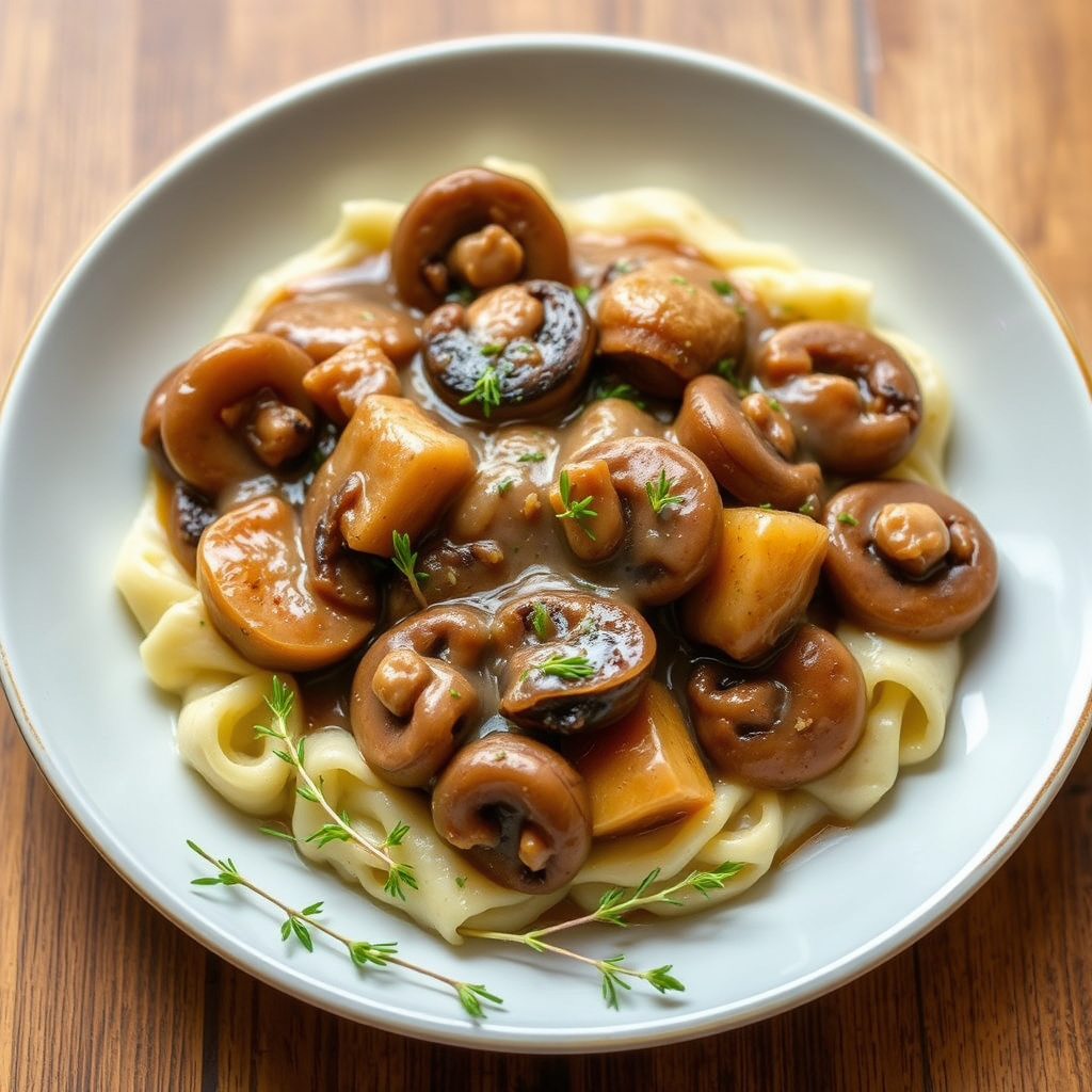 Sopp- og estragon-saus