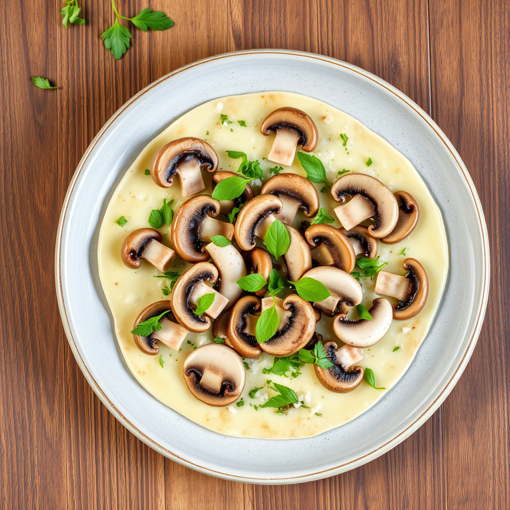 Soppcarpaccio med ruccola og parmesan