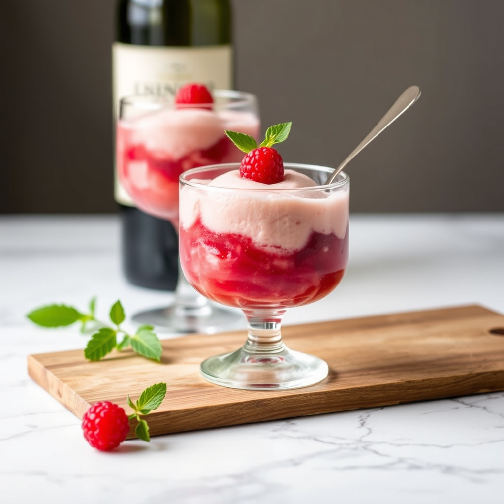 Sorbet av Rioja (Rioja-vinsorbet)