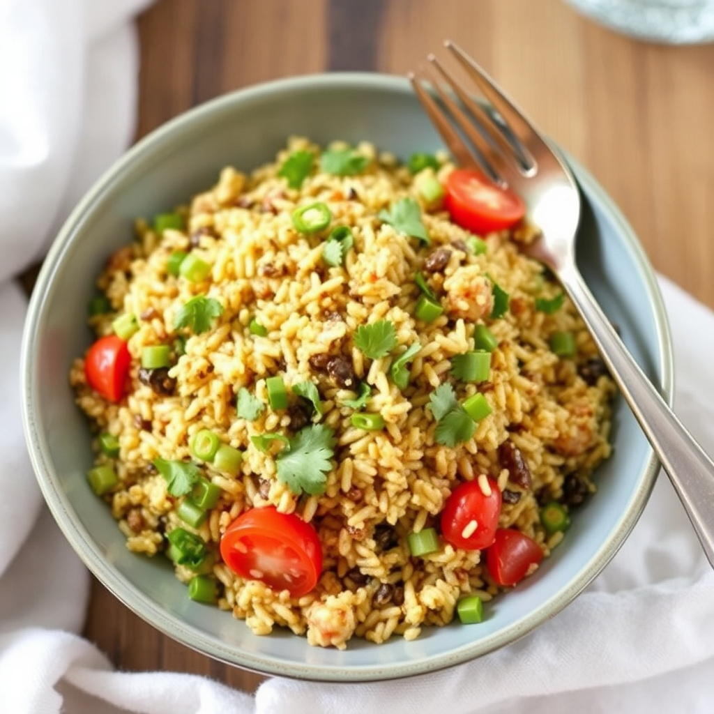 Sorghum-pilaf med pinjekjerner
