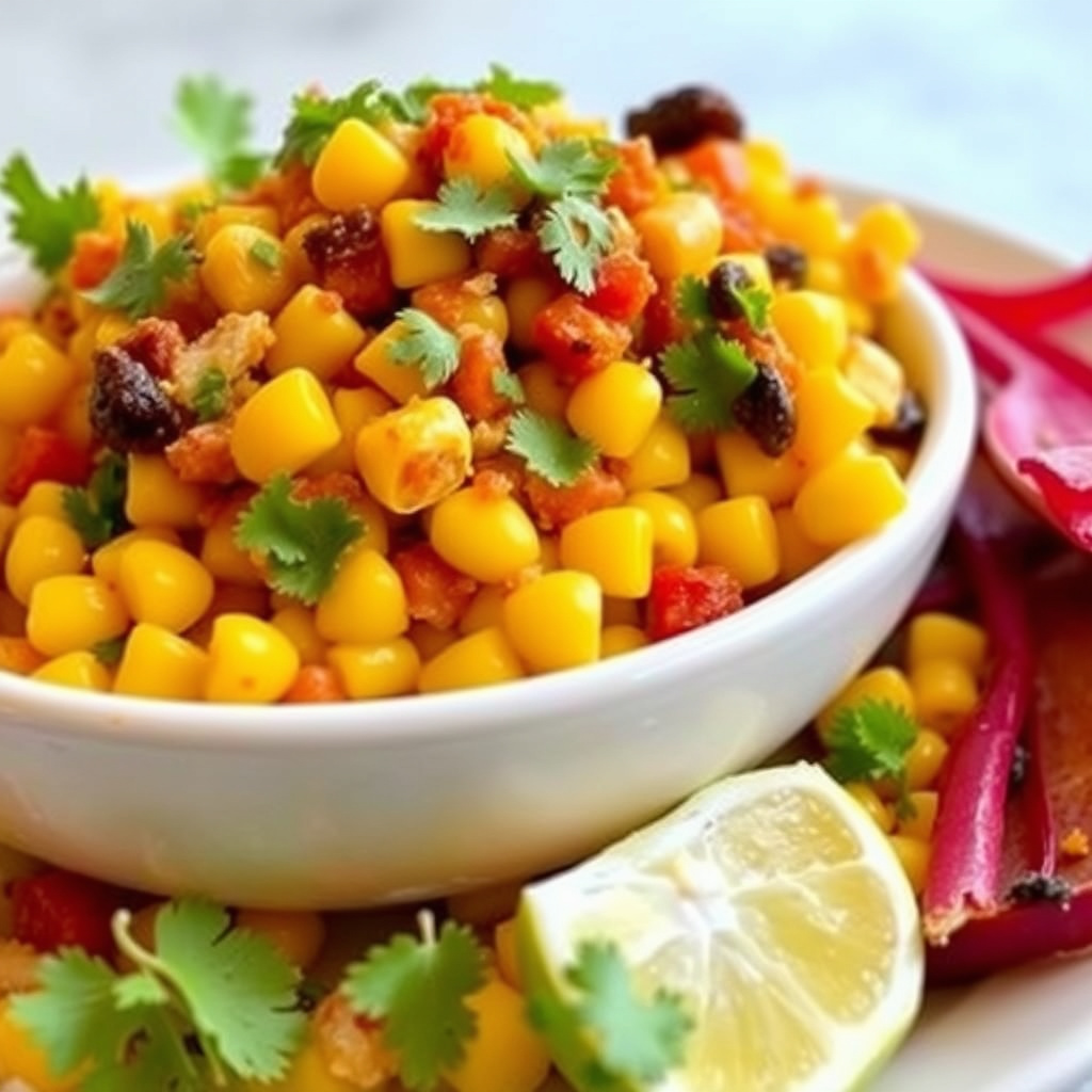 Krydret mais med paprika og koriander