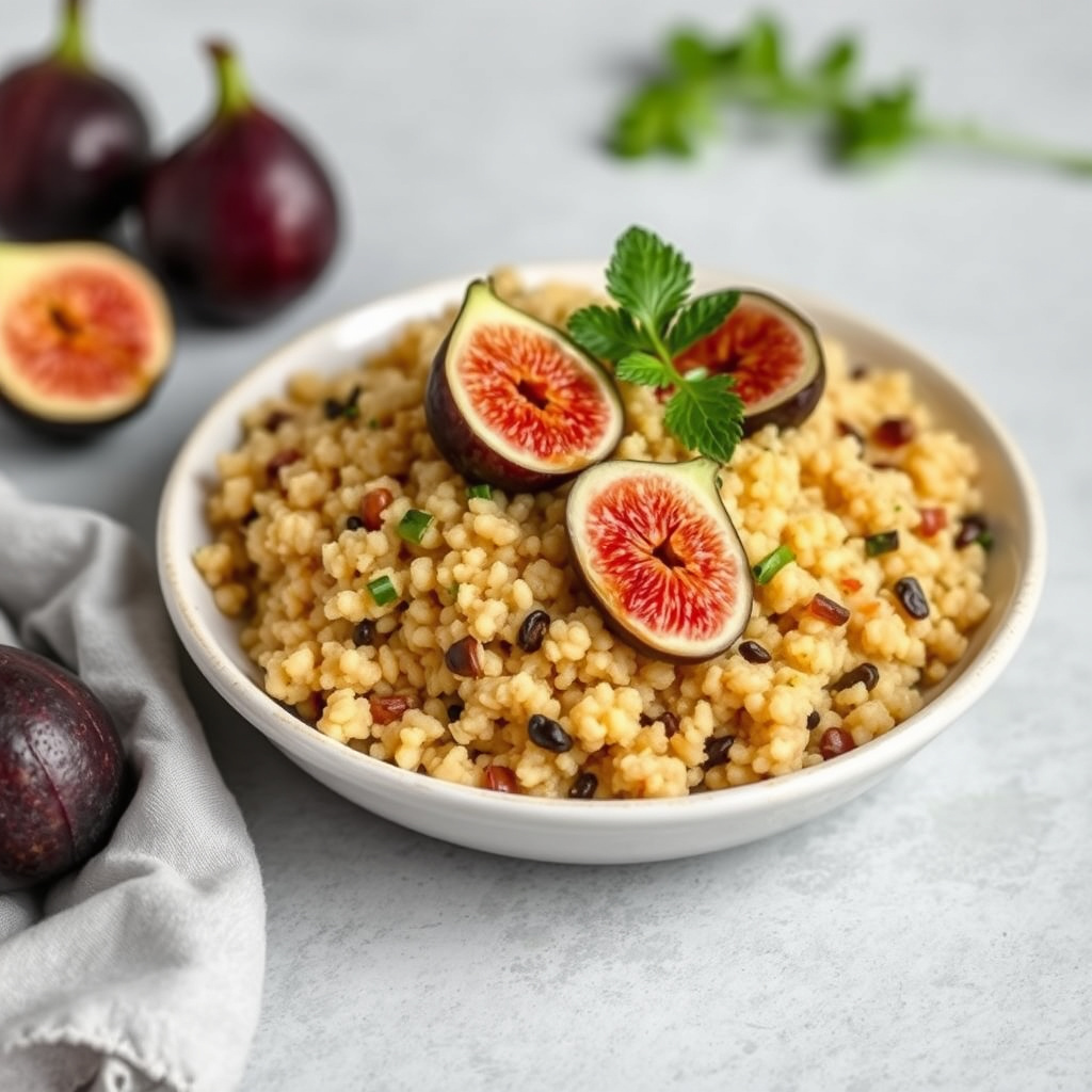 Søt couscous med fiken