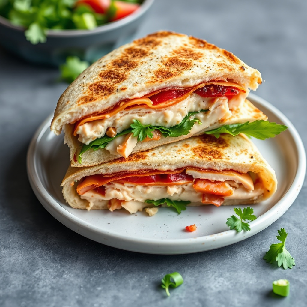 Søt og salt kalkunpanini