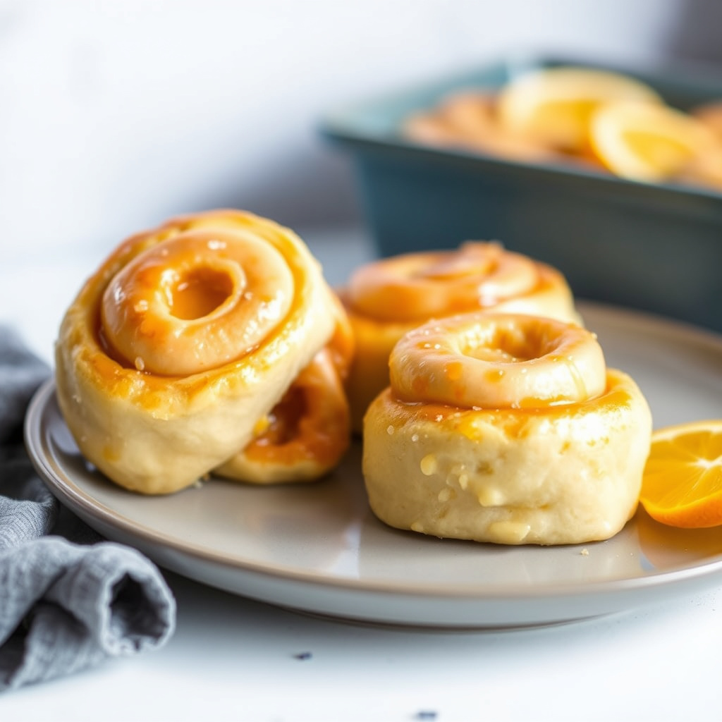 Søte appelsinboller