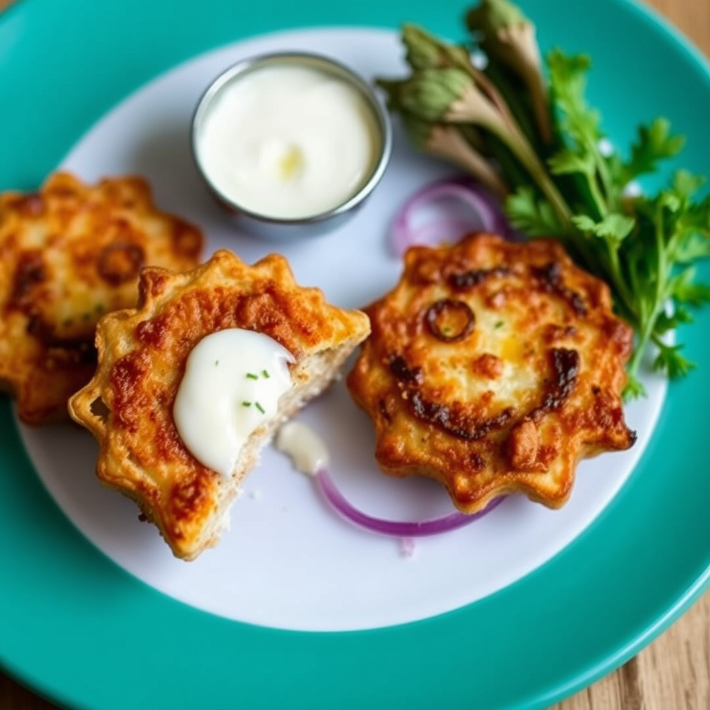 Søte Vidalia-løkekaker