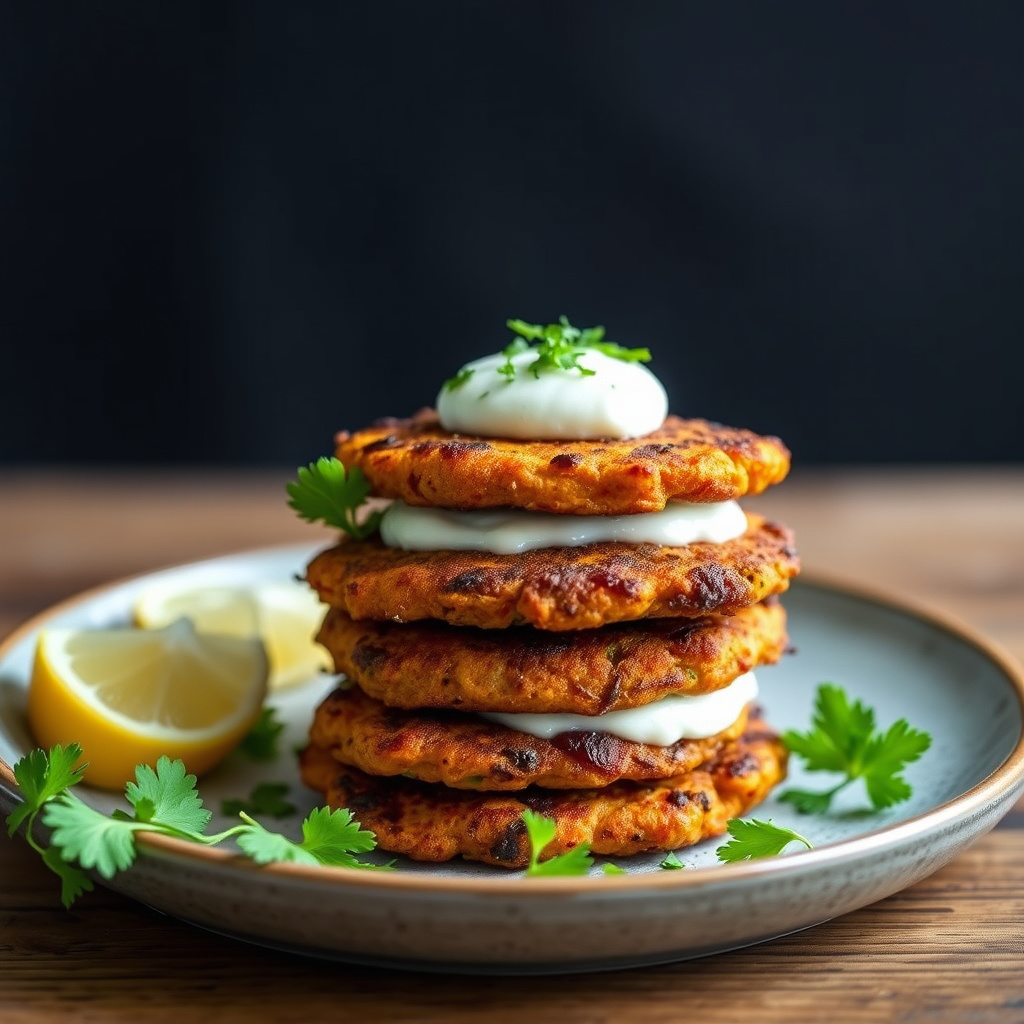 Søtpotet-ricottafritters