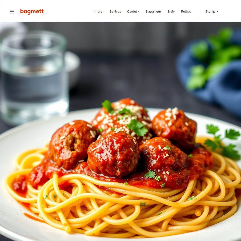Spaghetti med kjøttboller