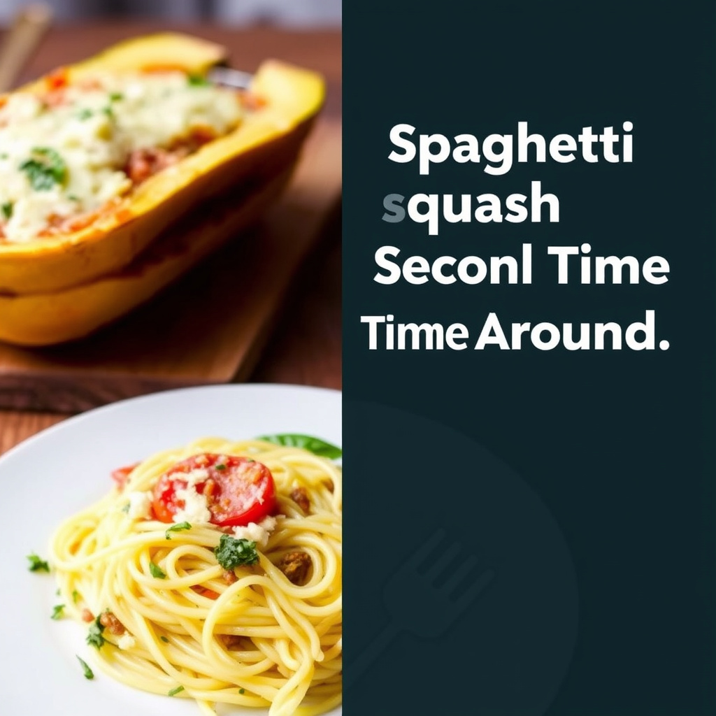 Spaghettipumpkin med svarte bønner og chilisaus