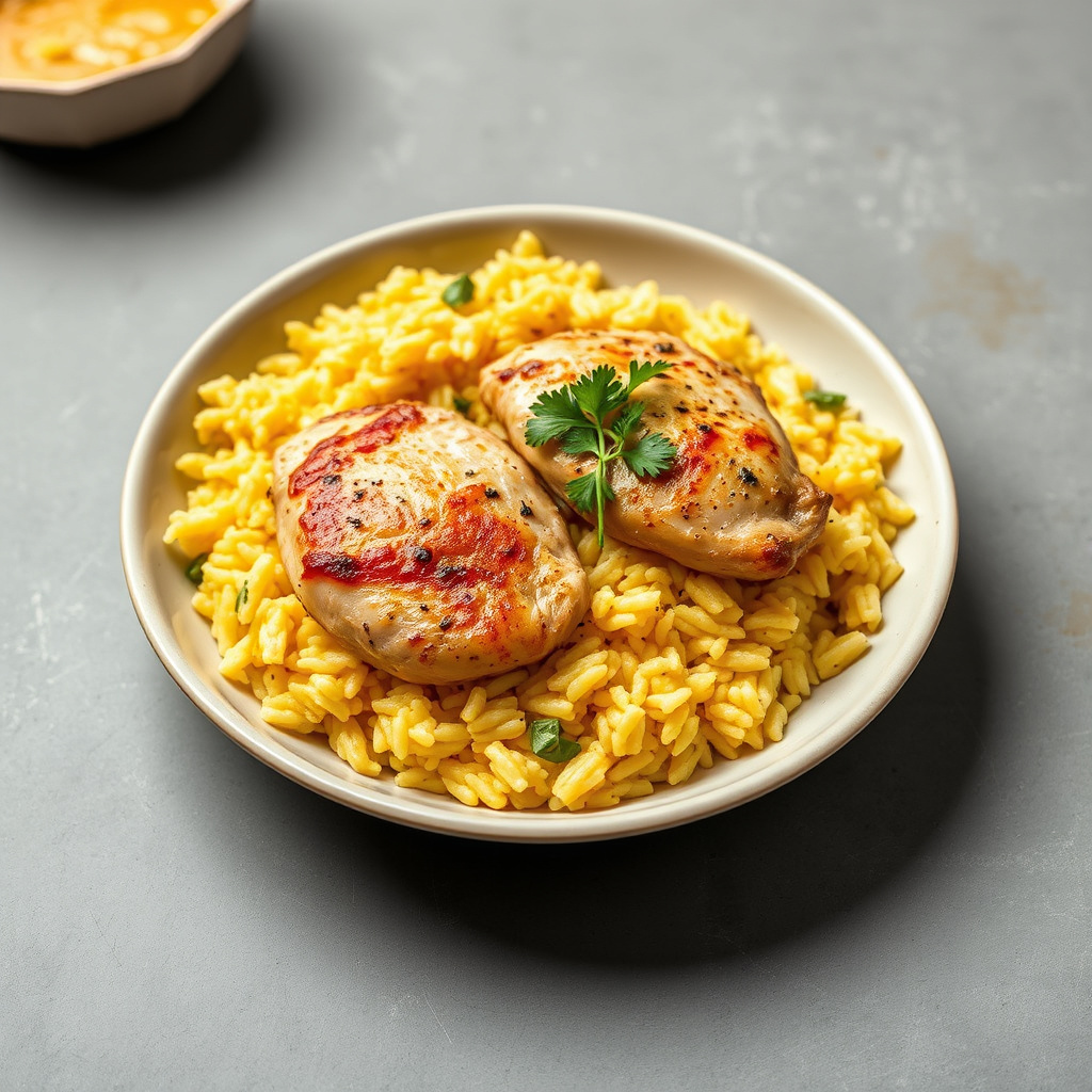 Spansk-inspirert kylling med safranris: Arroz con Pollo